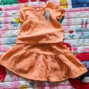 ✨3/$20 NWT 2T Joe Fresh 2 piece skirt set